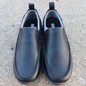 Duluth Men's Tower Hill Black Slip On Shoes Sz 9W